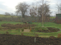 G.E. 115 - Grove - Starting to level the Roundhouse Floor - 5 - .jpg